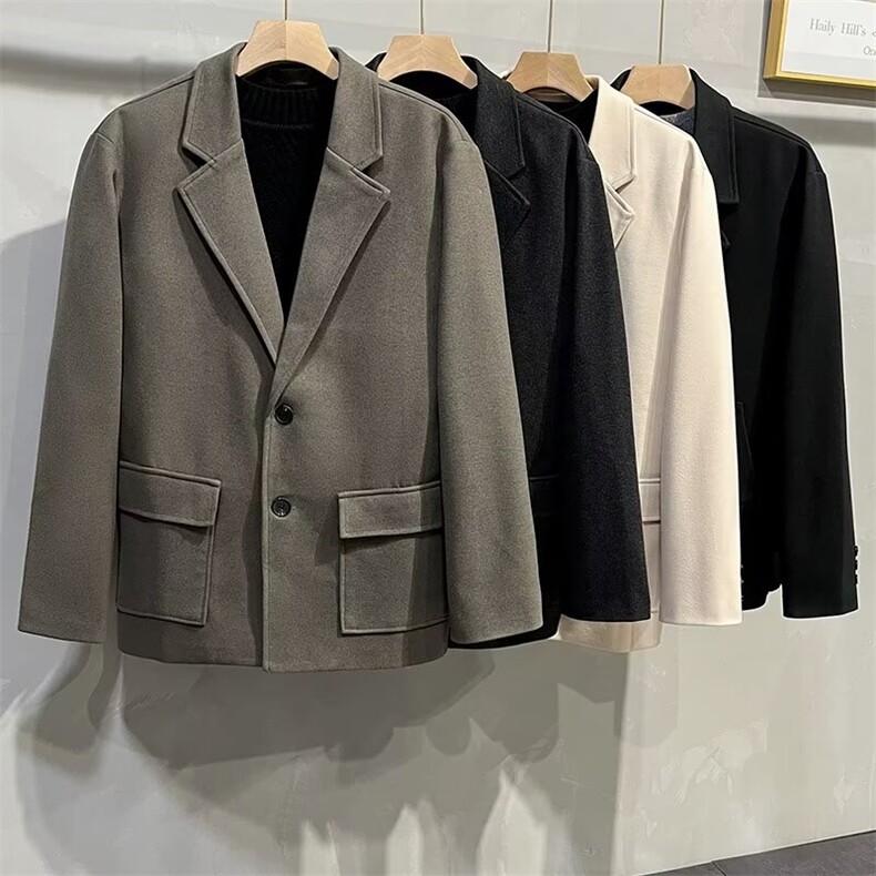 MN09-P802025新款秋季复古单排扣高级感休闲西服男女潮牌宽松,男装西服,电商B323A