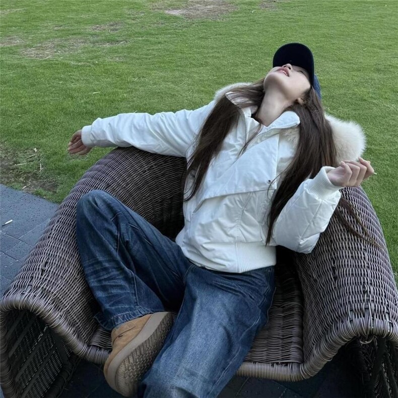 1506-1/M78631/P94法式气质大毛领连帽短款棉服男女同款保暖面包，男装棉衣，星座1506-1