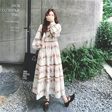 {}2026秋季新款民族风长袖连衣裙AD807-P135K198，女装连衣裙，2B187