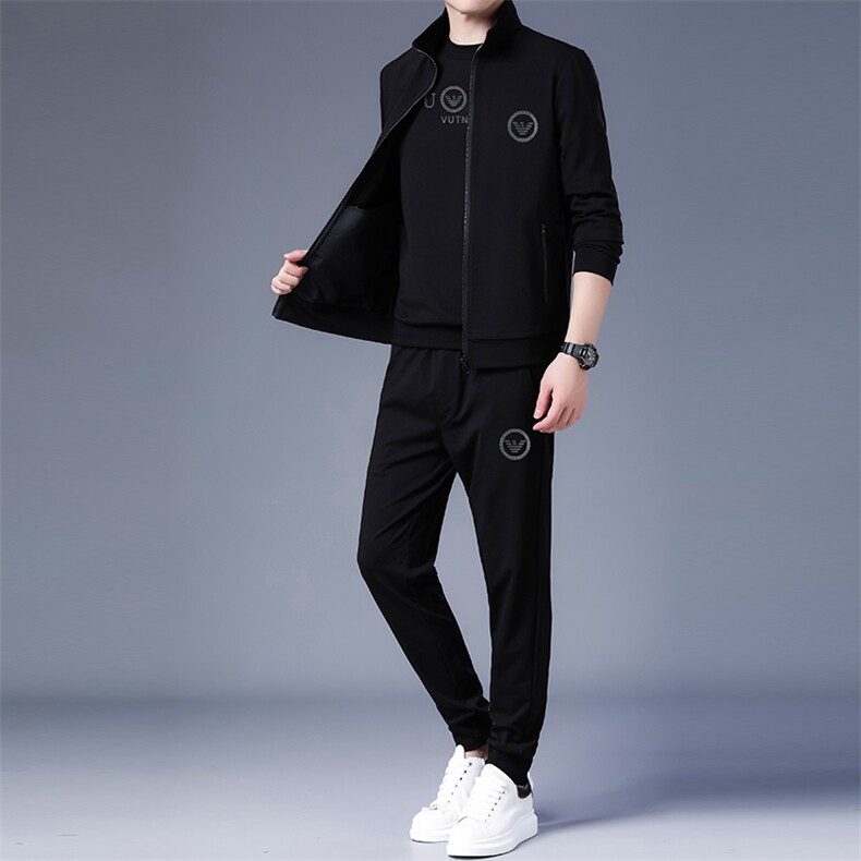 SA8923-3钱塘2020-2中青年男士新款简约百搭冬季卫衣套装P240,男装休闲套装,钱塘207-2