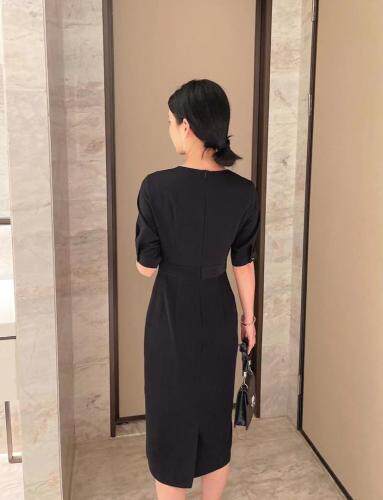 拼色连衣裙，女装连衣裙，AL·艾琳