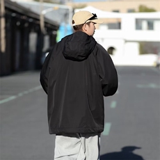 潮牌机能风拉链连帽冲锋衣夹克男女设计感宽松休闲外套J7264-P55，男装夹克，星座1008-1