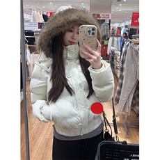 大毛领连帽棉衣外套女装秋季加厚保暖派克服短款显瘦面包M206，男装棉衣，星座1116A（原606A-3）