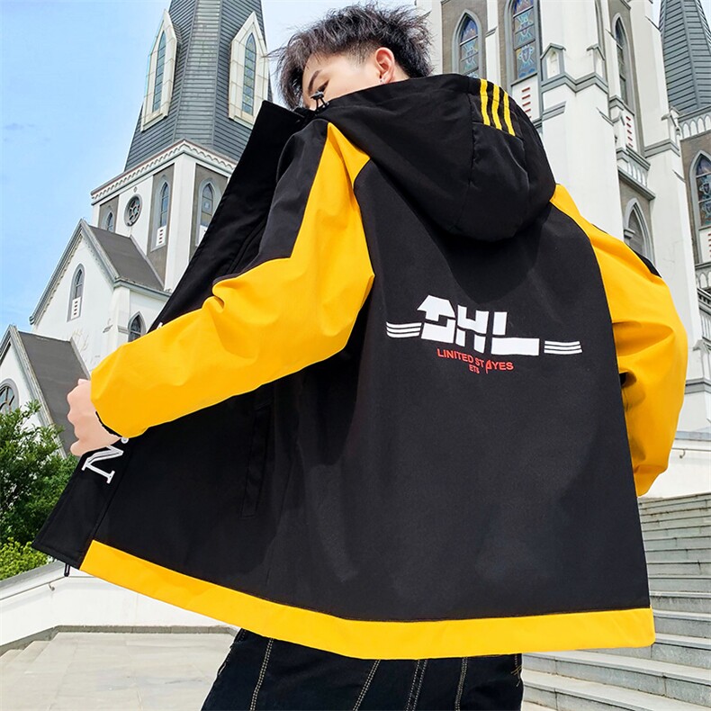 外套男士韩版潮流秋季新款工装休闲修身衣服帅气夹克男JK182-P60,男装夹克,星座1206（原A206）