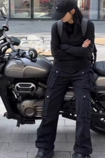 夏季网眼透气款户外机车弹力防摔骑行裤摩托车牛仔裤男女，男装牛仔裤，星座218-8