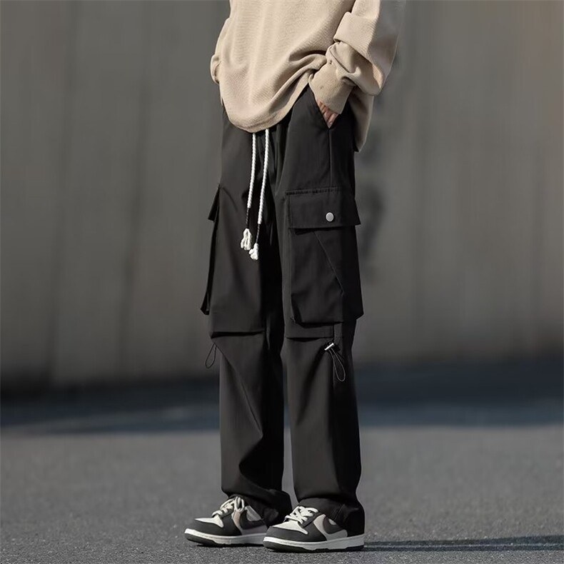 工装休闲裤男韩版潮流大口袋个性帅2025春季新款ins长裤K4714-P36,男装工装外套,星座412