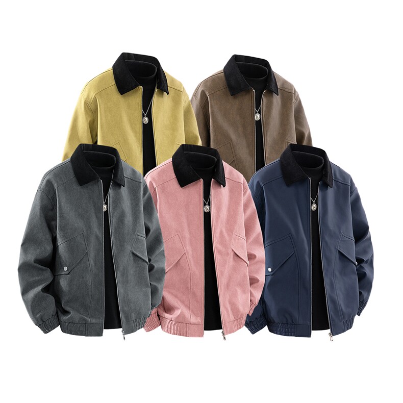 秋冬男士皮衣拼接翻领潮流机车夹克情侣机能外套，男装皮衣，星座1206（原A206）