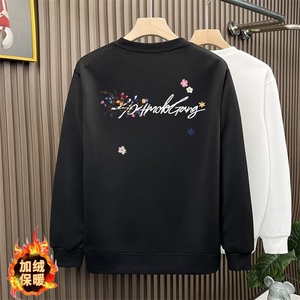 1506-1/WJ46091加绒/P39卫衣男新品百搭男生上衣冬印花情侣卫衣男图片