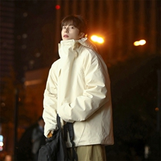 防风防水！棉衣男冬季防水冲锋衣男连帽棉服棉袄外套CP22JM-P100，男装夹克，电商B371