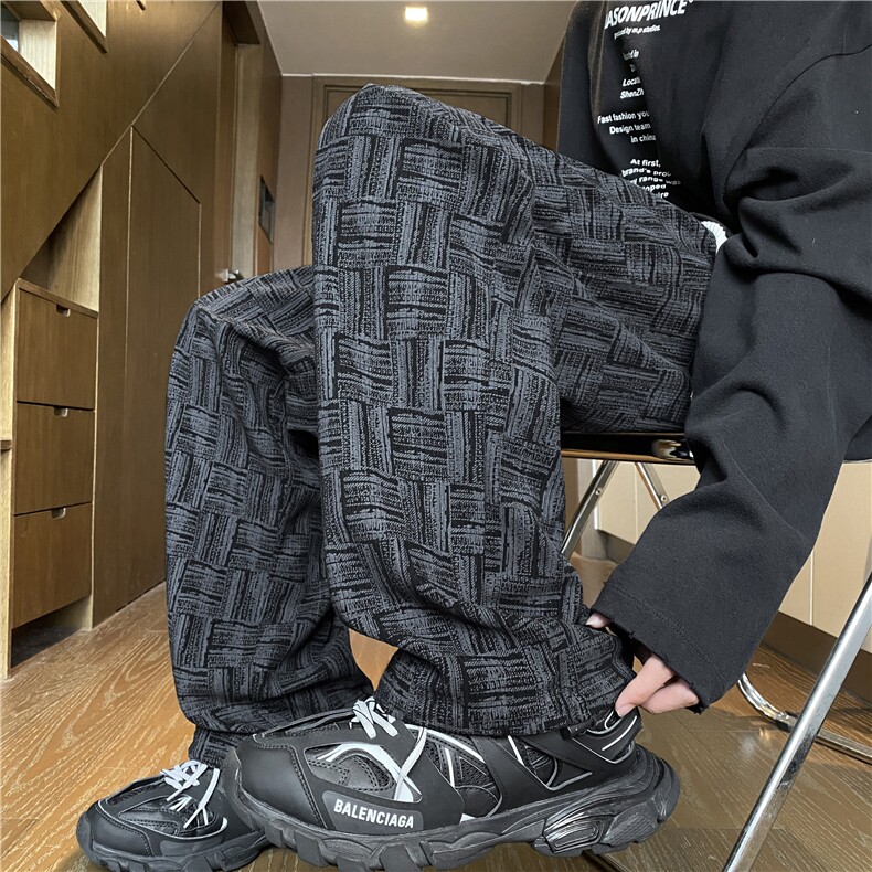 26新款灯芯绒潮流美式百搭设计感宽松休闲裤B315-K125-特p35控68,男装休闲裤,电商B315