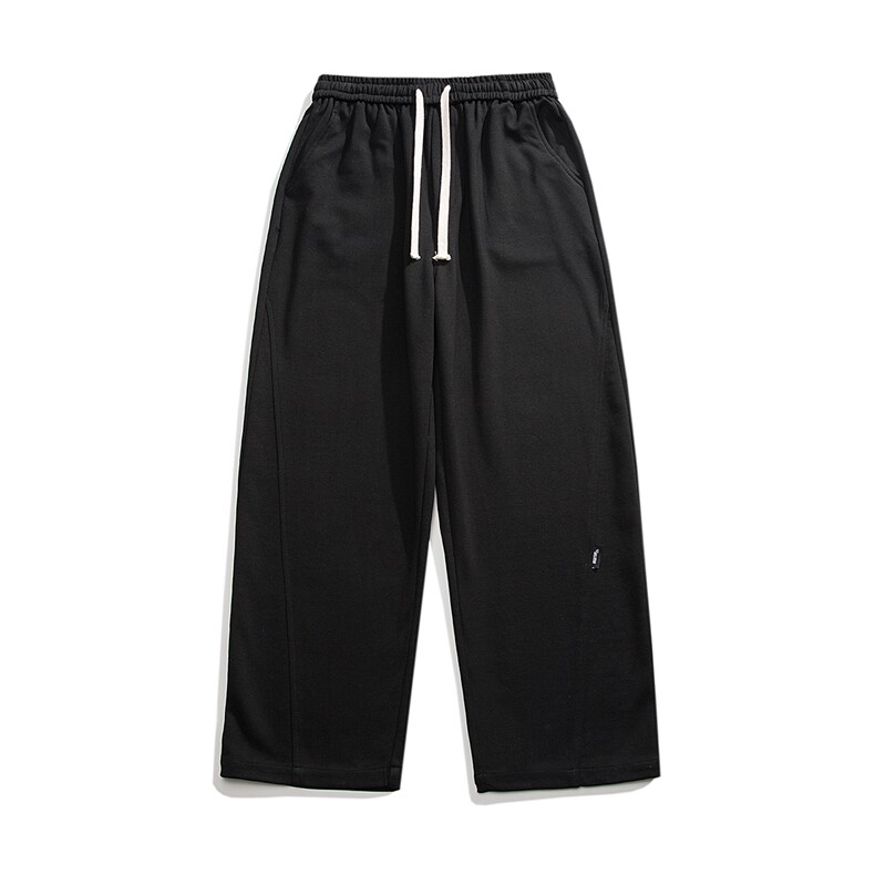 抖音直播得物2025秋冬港风新品纯色运动裤卫裤K021P45,男装休闲裤,电商042