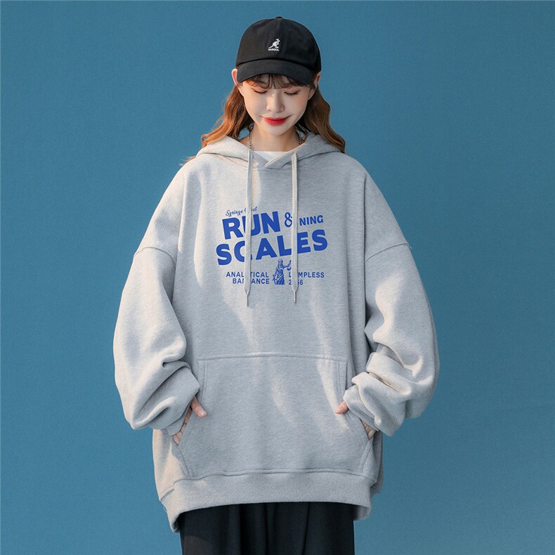！春季新款美式复古chic卫衣慵懒宽松连帽卫衣W252P35控58,男装卫衣,A247A