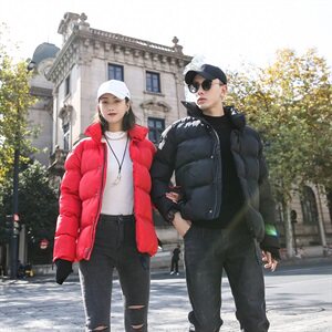 棉衣男立领棉衣情侣装棉服潮流韩版外套保暖棉袄大码81025-P90元图片