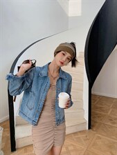 22001# 欧韩风水钻铆钉工艺牛仔外套，其它，锋味