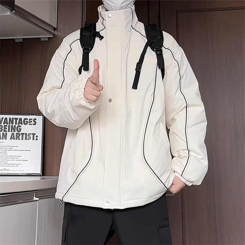MY118J/P85棉衣男冬季加棉加厚宽松大码百搭潮保暖棉袄外套棉服图片