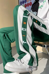 秋季拖地裤男宽松拼接卫裤休闲裤D329-QM1111-P55图片