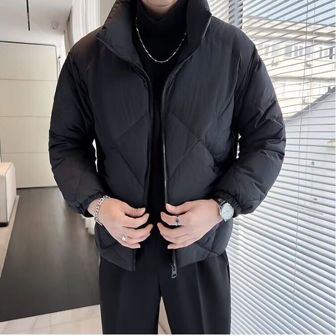 小众高级设计感立领短款保暖棉服外套男冬季加厚盔甲美式棉袄棉衣,男装棉衣,星座506A