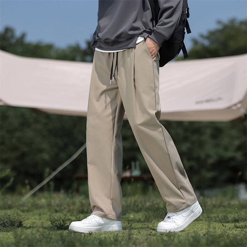 2025秋冬休闲裤男风宽松大码长裤子潮青年直筒哈伦裤AK16P50,男装休闲裤,星座220-2