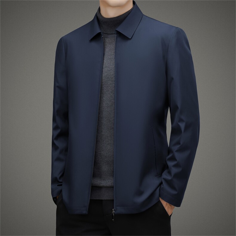 冬季新款加厚羽绒服男士翻领可脱卸内胆保暖男装中年商务休闲外套,男装羽绒服,电商B212（原钱塘6029）