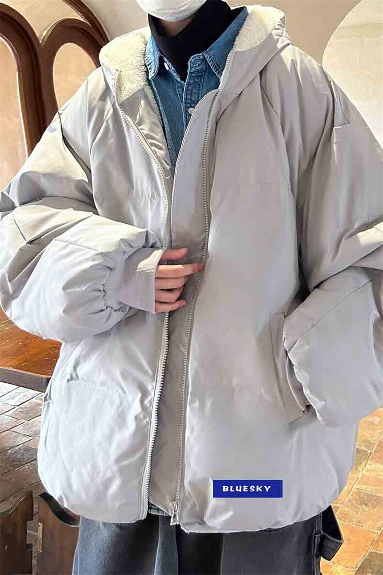 控128加绒面包服男大码羊羔毛棉衣男MY16202-P100,男装棉衣,电商A040