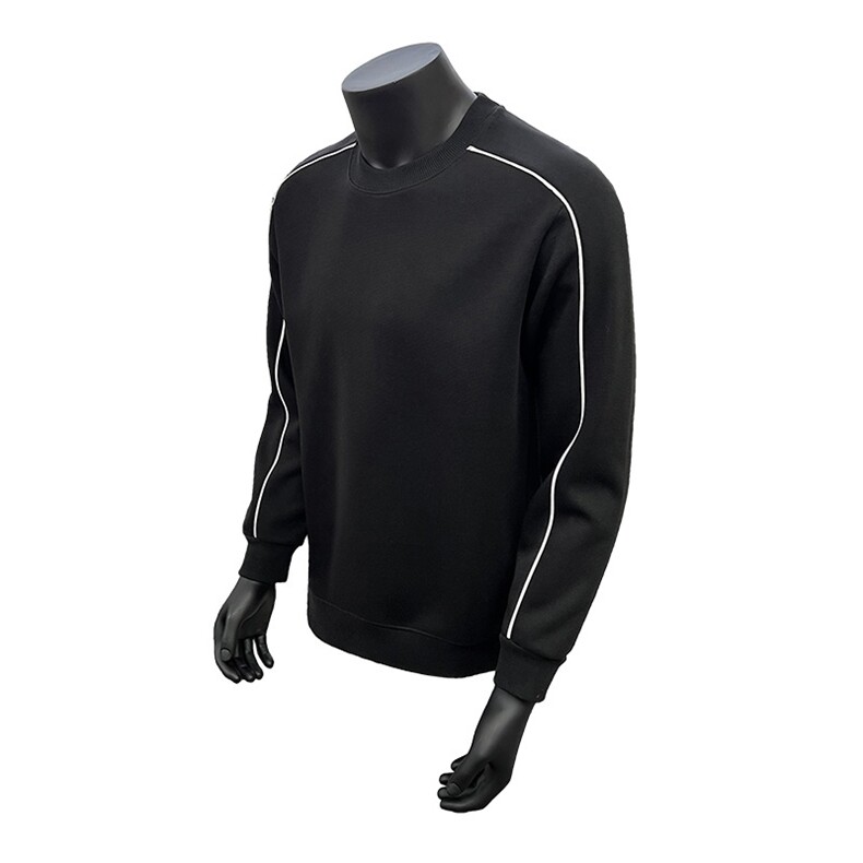 假模圆领无帽卫衣男秋季2025新款宽松长袖男A436-5117-P50,男装卫衣,电商A436