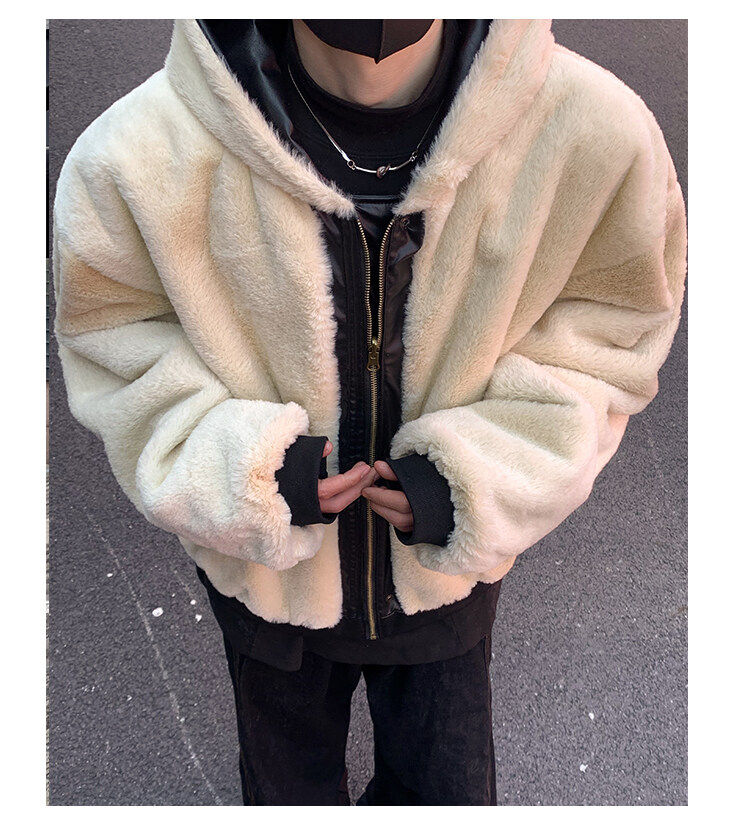 pu皮外套冬季机车外套男士美式复古痞帅皮衣加厚双面穿棉服p118,男装皮衣,电商C307