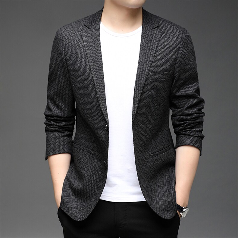 21秋季新款休闲西服外套中青年男士纯色百搭便服单西HB21835-P165,男装西服,电商B212（原钱塘6029）