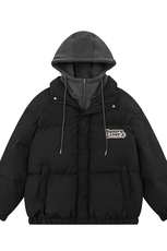 白底23冬季时尚百搭宽松字母印花潮流棉服外套MY64701P115控158，男装棉衣，电商A268-1