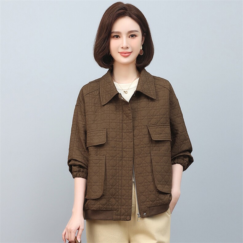 2024春秋季时尚简约大方气质优雅显瘦休闲百搭潮流短外套,女装短外套,独衣靓