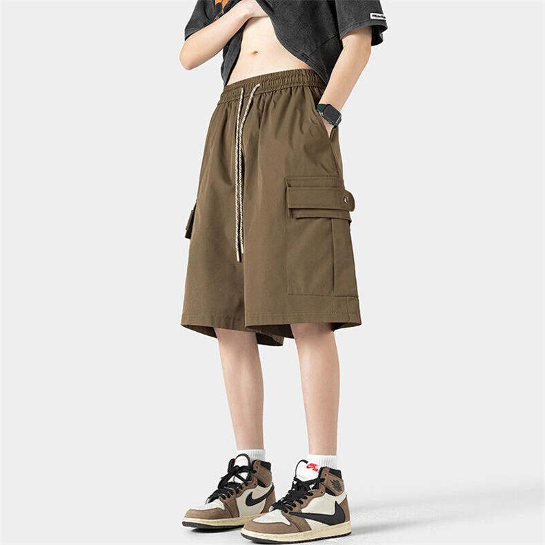 2025夏季新款无影墙大码美式工装短裤M-5XHK24306-特P25，男装休闲裤，电商A022