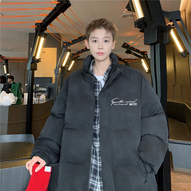 特p100控158冬立领机车棉服情侣棉衣面包扎染服墨染风外套男MY248,男装棉衣,电商B370