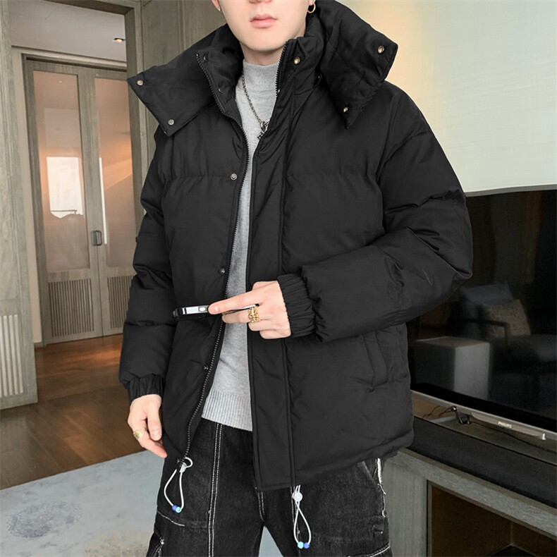 克莱因蓝冬季棉衣男加厚棉袄外套ins情侣款面包棉服M0761-P100,男装棉衣,星座308B-1