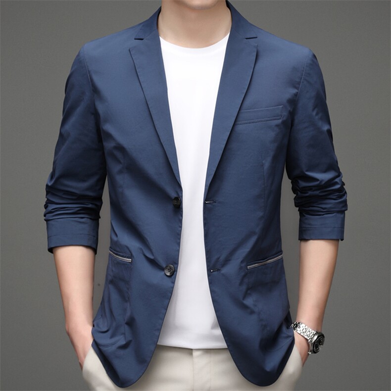 春秋季商务休闲西服男2023秋装便西外套中年男士新款上衣西装,男装西服,电商B212（原钱塘6029）