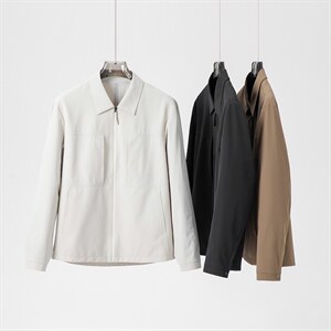 2026年春新款通勤外套行政上衣男士简约翻领休闲夹克，男装夹克，星座914