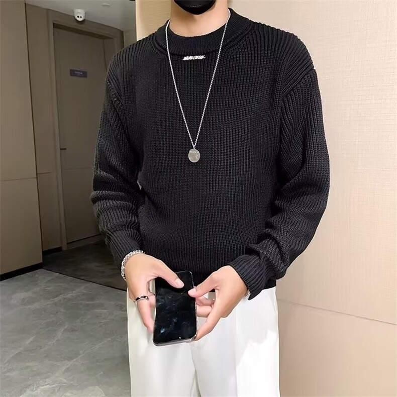 韩式毛衣男秋冬季针织衫男士2026新款潮牌长袖内搭打底衫S603/P70,男装针织衫/毛衣,星座506