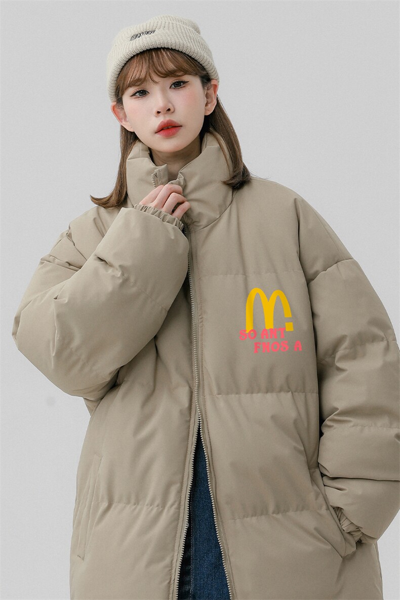 中性风新款冬季时尚百搭潮流字母印花棉服外套MY62063P85控118,男装棉衣,电商A268