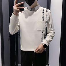 B340WY1813P78108无头店主风高品质假两件卫衣男，男装卫衣，电商B340