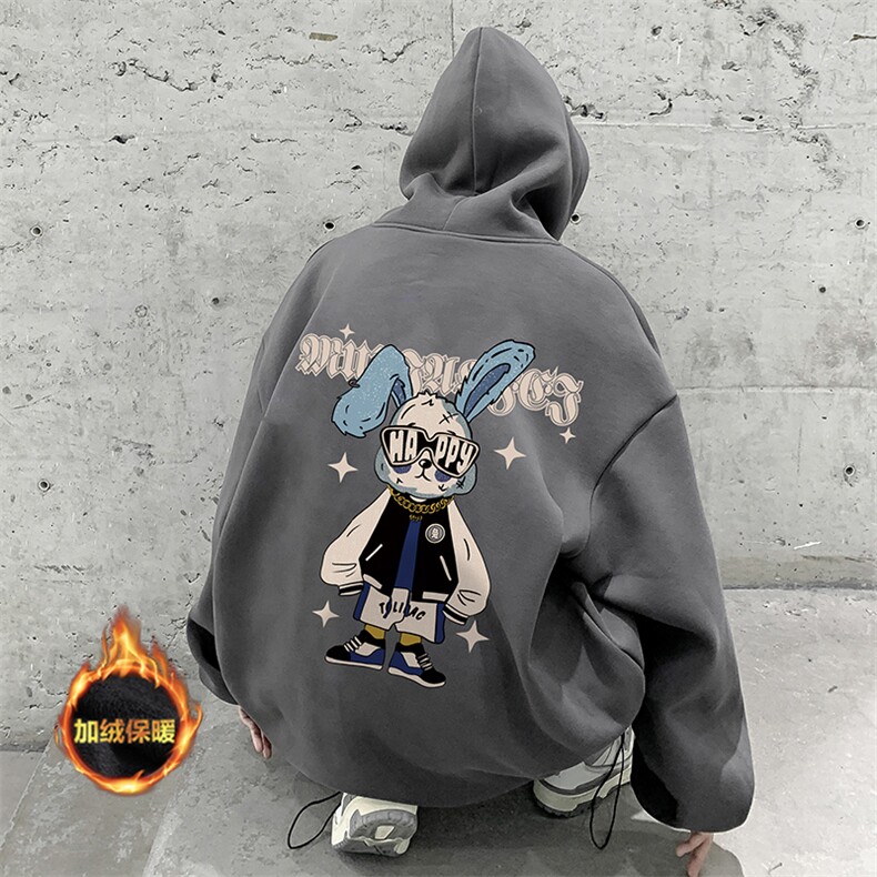 抖音供货、复合重磅加绒现货连帽卫衣宽松D223A-JR-WY2380-特P40,男装卫衣,电商019-1