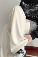 秋季重磅380g纹理感休闲裤男宽松直筒简约长裤K24069-特P40控78，男装休闲裤，电商A001-1