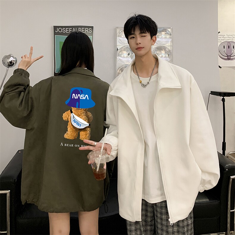 麂皮绒夹克男大码立领褂子外套JK85288-P68,男装夹克,电商A040