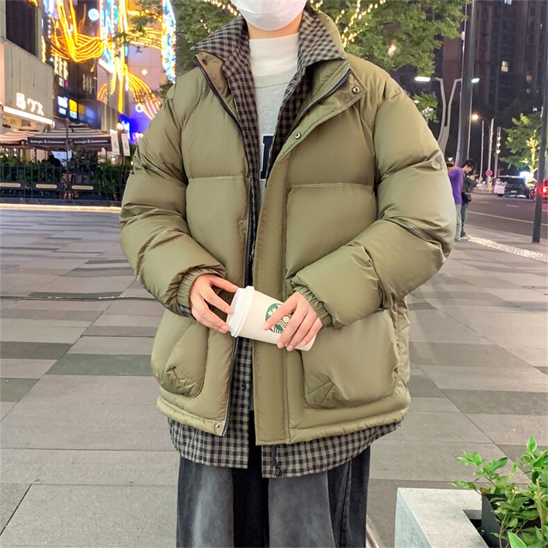 得物抖音新标90绒白鸭绒假两件羽绒服YR2379-P220控298大码,男装羽绒服,星座717