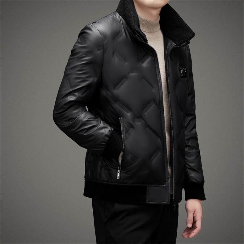 CAH2806钱塘2020-2时尚休闲立领简约百搭中年男士羽绒服P210,男装羽绒服,钱塘207-2