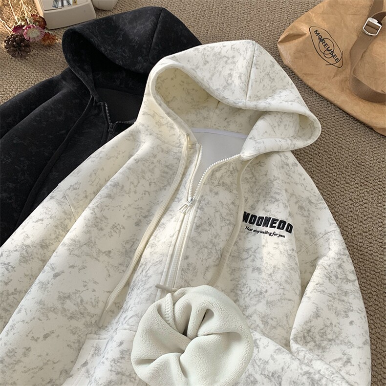 星座212A-KS001常规P75控108加绒P85控118连帽开衫扎染卫衣，男装卫衣，星座212A（原A324）