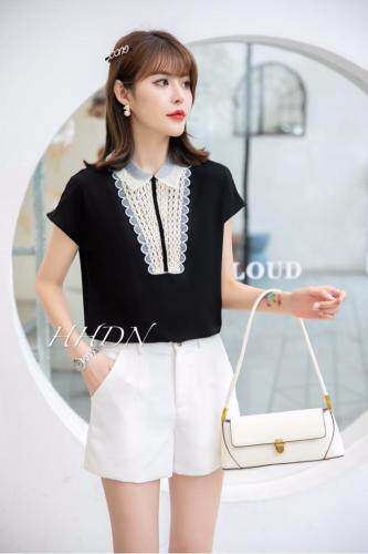 【现货】2021新款夏装雪纺小衫，女装，红火丹妮