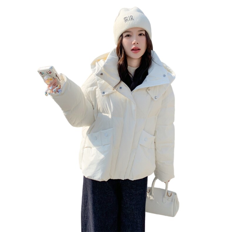 现货90白鸭绒白色羽绒服女2025新款洋气加厚外套7126-P285-K368,女装羽绒服,2B140