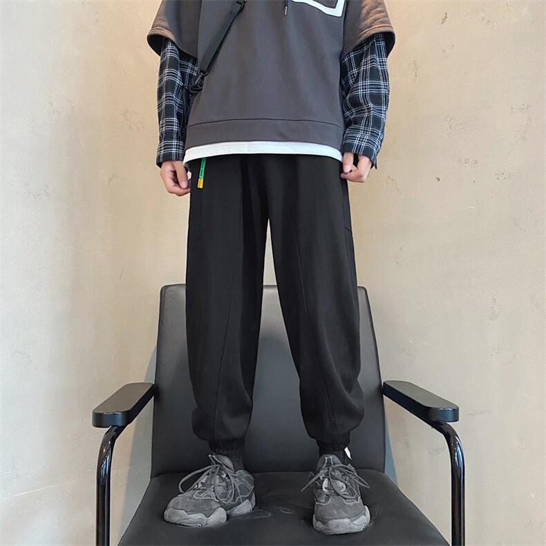 202-7-G秋季新款长裤男针织裤运动休闲韩版宽松卫裤潮流,男装休闲裤,星座1302