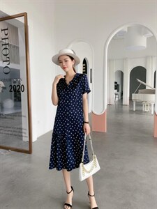 【现货】夏季新款 韩版宽松带帽显瘦连衣裙图片
