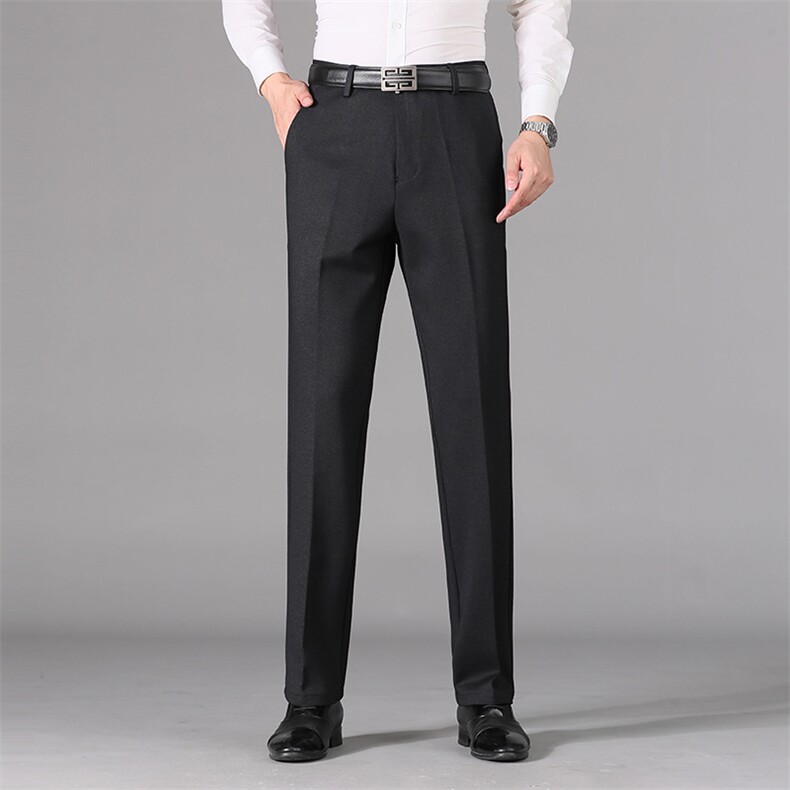 BX7821钱塘2020-2中老年男士宽松直筒休闲西裤纯色百搭长裤P67，男装休闲裤，钱塘207-2