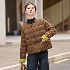 2025年冬季新中式短款羽绒服，女装羽绒服，依如秀(原杭风阁)
