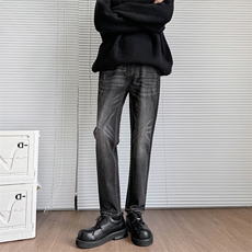高品质修身小脚裤弹力裂纹休闲牛仔裤610A-1-K16036-P58，男装牛仔裤，星座610A-1